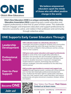 Ohio's New Educator's (ONE) Flyer